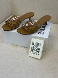 Loewe Petal Anagram Leather Mules