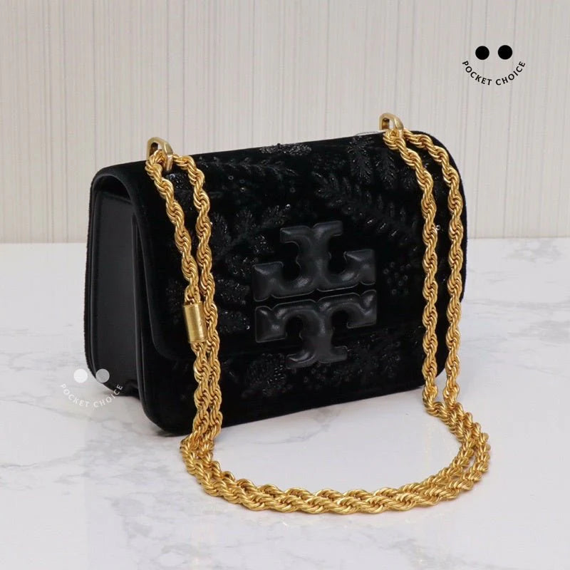 Tory Burch Eleanor Velvet Shoulder Bag