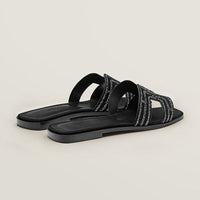 Oran sandal noir / argent