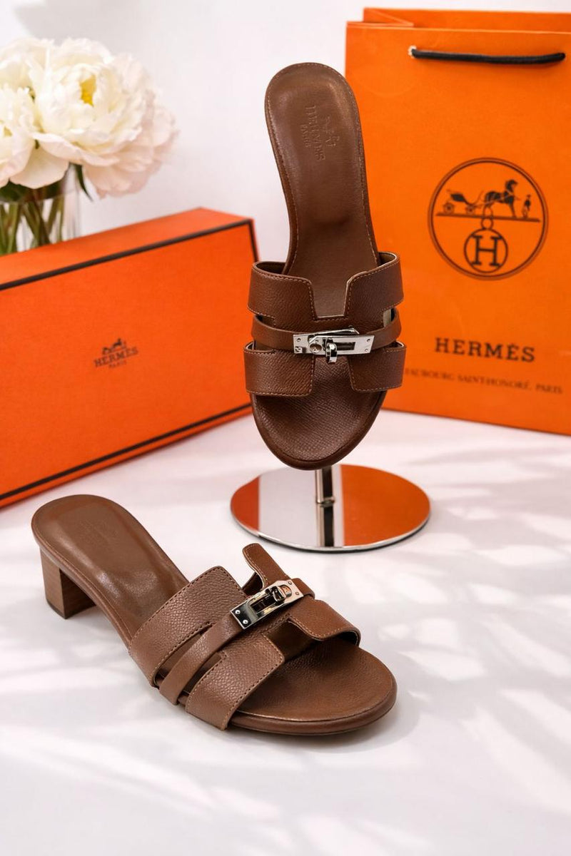 Hermes Berkin Signature Block Heels