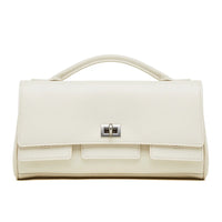 Balenciaga Genuine Leather Designer Lock Clasp Shoulder Handbag