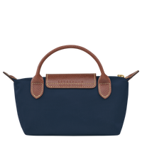 Le Pliage Original Pouch with handle Navy - Recycled canvas