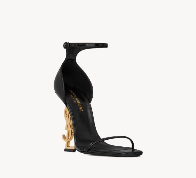 Saint Laurent Opyum Sandals in Patent Leather