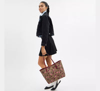 Coach City Tote Bag – Signature Canvas – Cherry Print