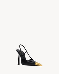 YSL JEANNE slingback pumps in smooth leather