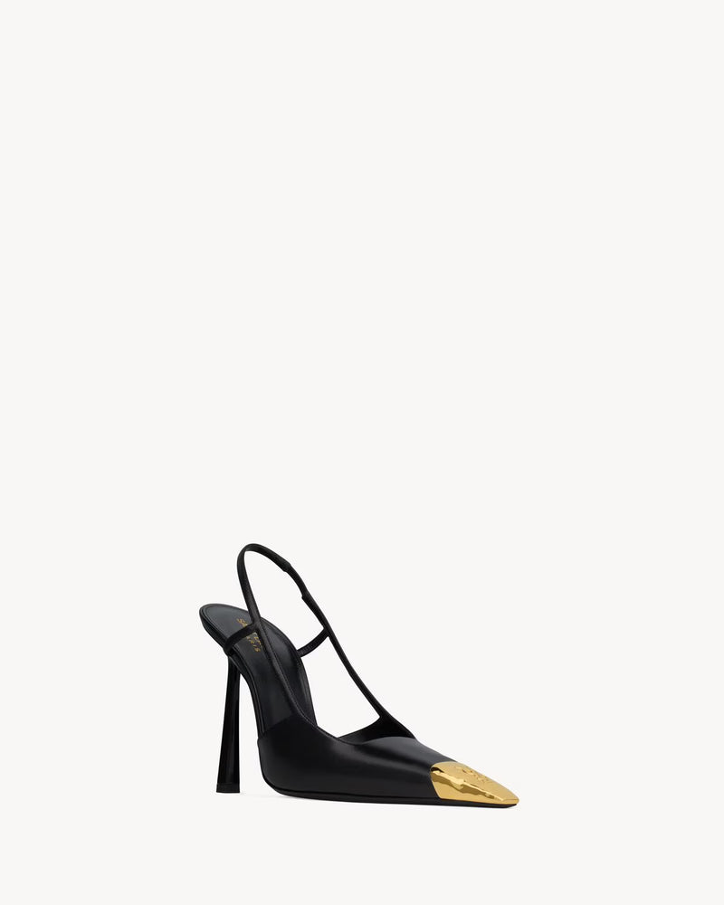 YSL JEANNE slingback pumps in smooth leather