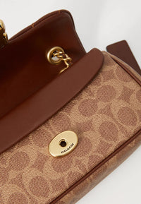 Coach Tabby Shoulder Bag 20 In Signature Canvas With Quilting