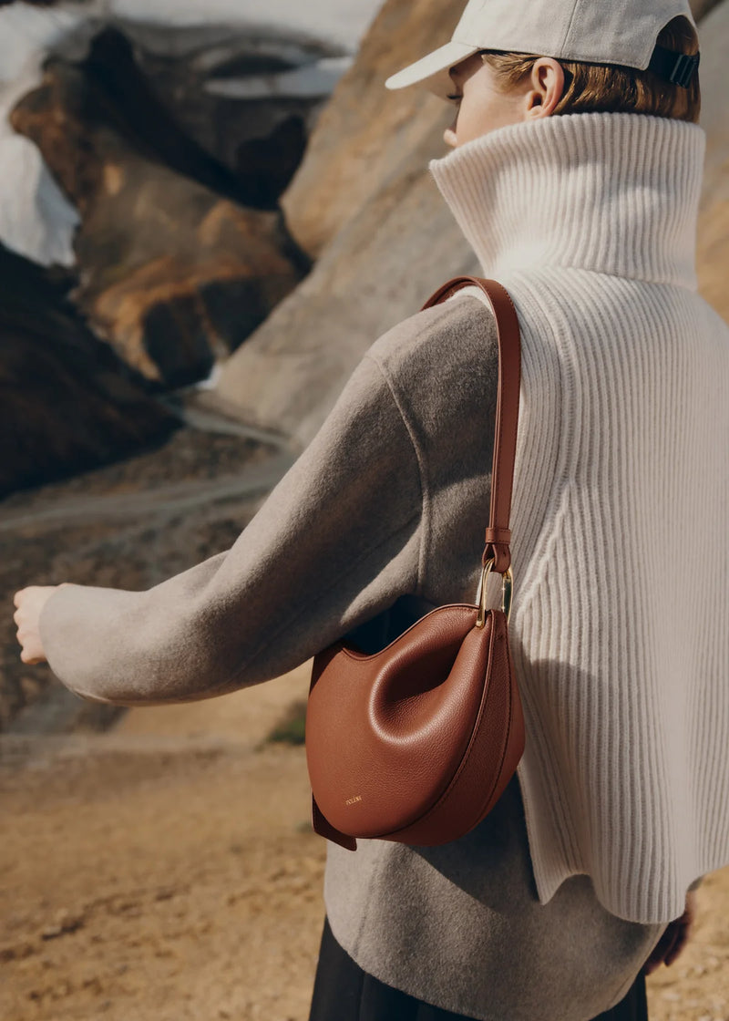 Polene Tonca Edition Textured Cognac