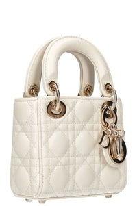 CD Micro Lady Dior Cannage – White