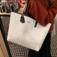 Coach White Tote Bag