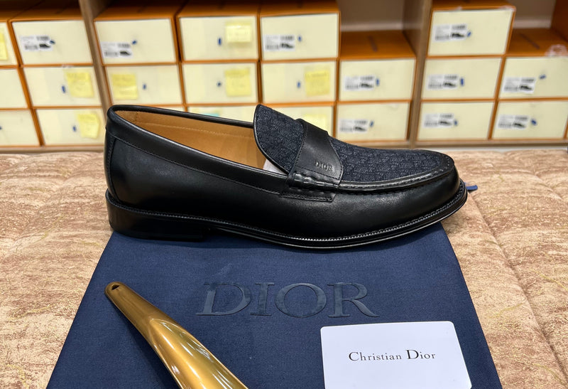 Dior Black Cloth Major Loafer