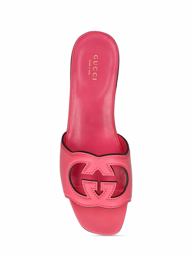GUCCI – Interlocking G Cut-out Slide Sandal