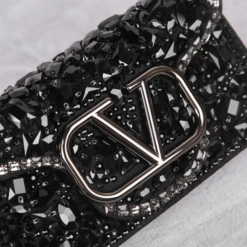 Valentino – Loco Crystal Black Evening Bag