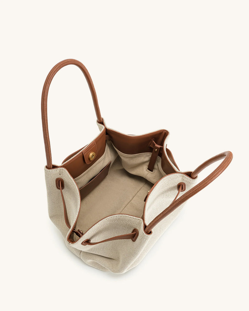 JWPEI Hana Medium Tote Bag - Dark Brown