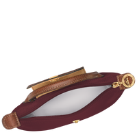 Le Pliage Original Pouch with handle Burgundy - Recycled canvas