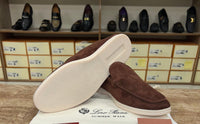 Loro Piana Summer Walk Loafer Suede - Dark Brown