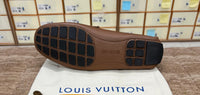 Louis Vuitton Texture Brown Logo Normal Loafer