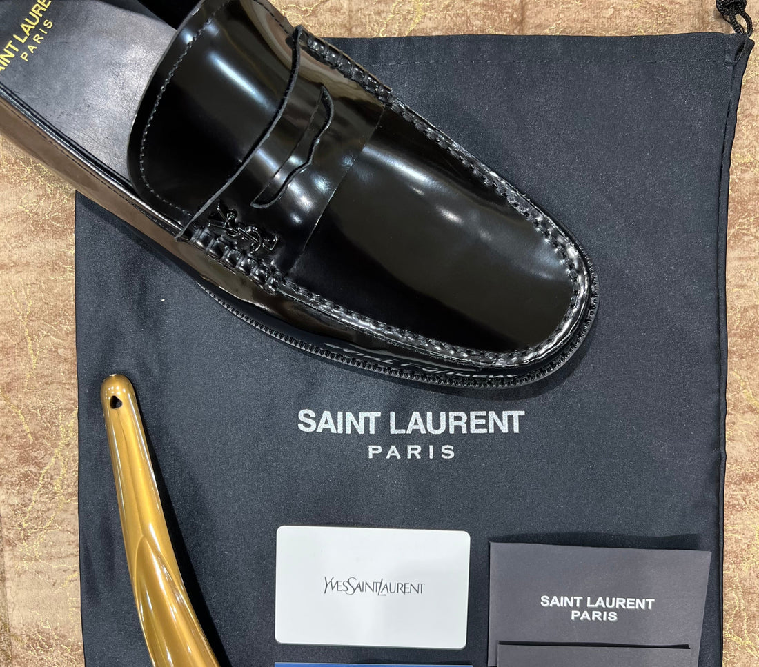 YSL Black Major Loafers