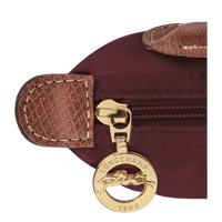 Le Pliage Original Pouch with handle Burgundy - Recycled canvas