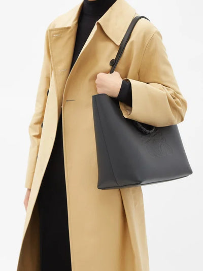 LOEWE Anagram-Debossed Leather Tote Bag hover