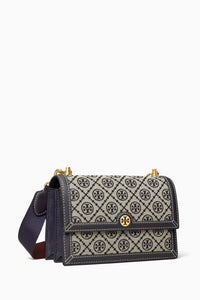 TORY BURCH T Monogram Shoulder Bag in Jacquard