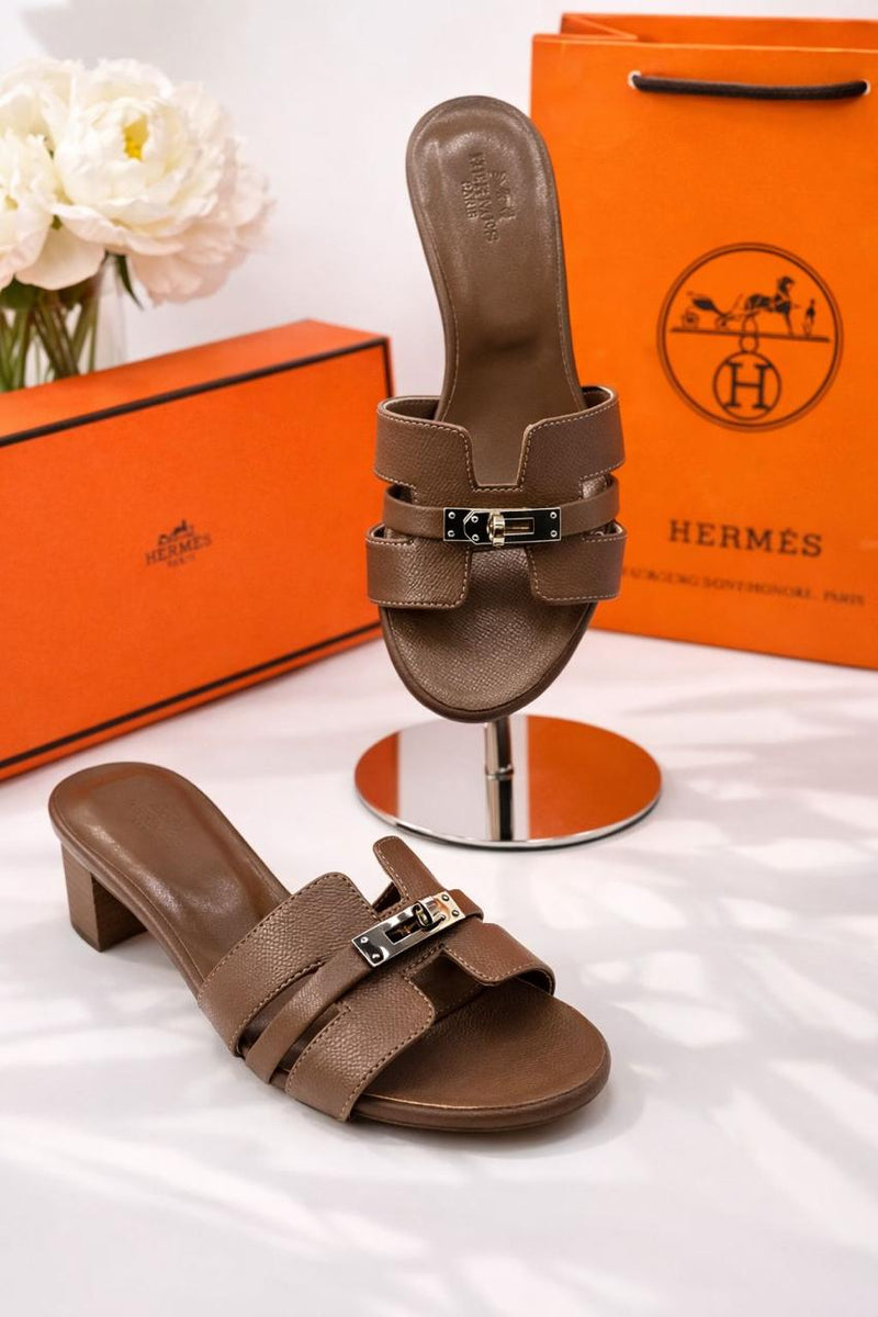 Hermes Berkin Signature Block Heels