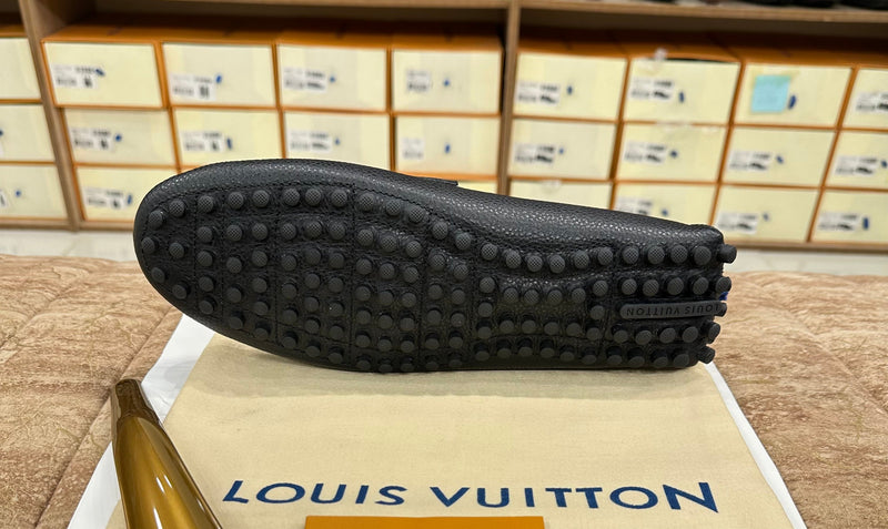 Louis Vuitton Black Texter Normal Loafer