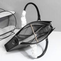 Hermès black crocodile leather briefcase