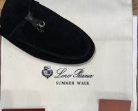 Loro Piana Summer Charms Walk Loafer Suede - Black