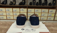 Loro Piana Summer Charms Walk Loafer Suede - Blue