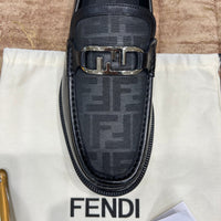 .Fendi Black Grey Major Loafers