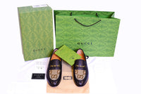 Gucci Brown Cloth Major Loafers