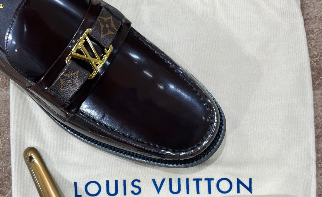 . Louis.Vuitton Brown Flower Major Loafers