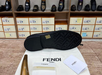 .Fendi Black Grey Major Loafers