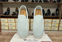 Loro Piana Summer Walk Loafer Suede - Light Blue