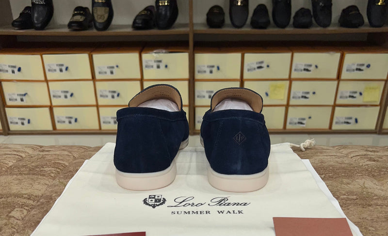 Loro Piana Summer Walk Loafer Suede - Blue