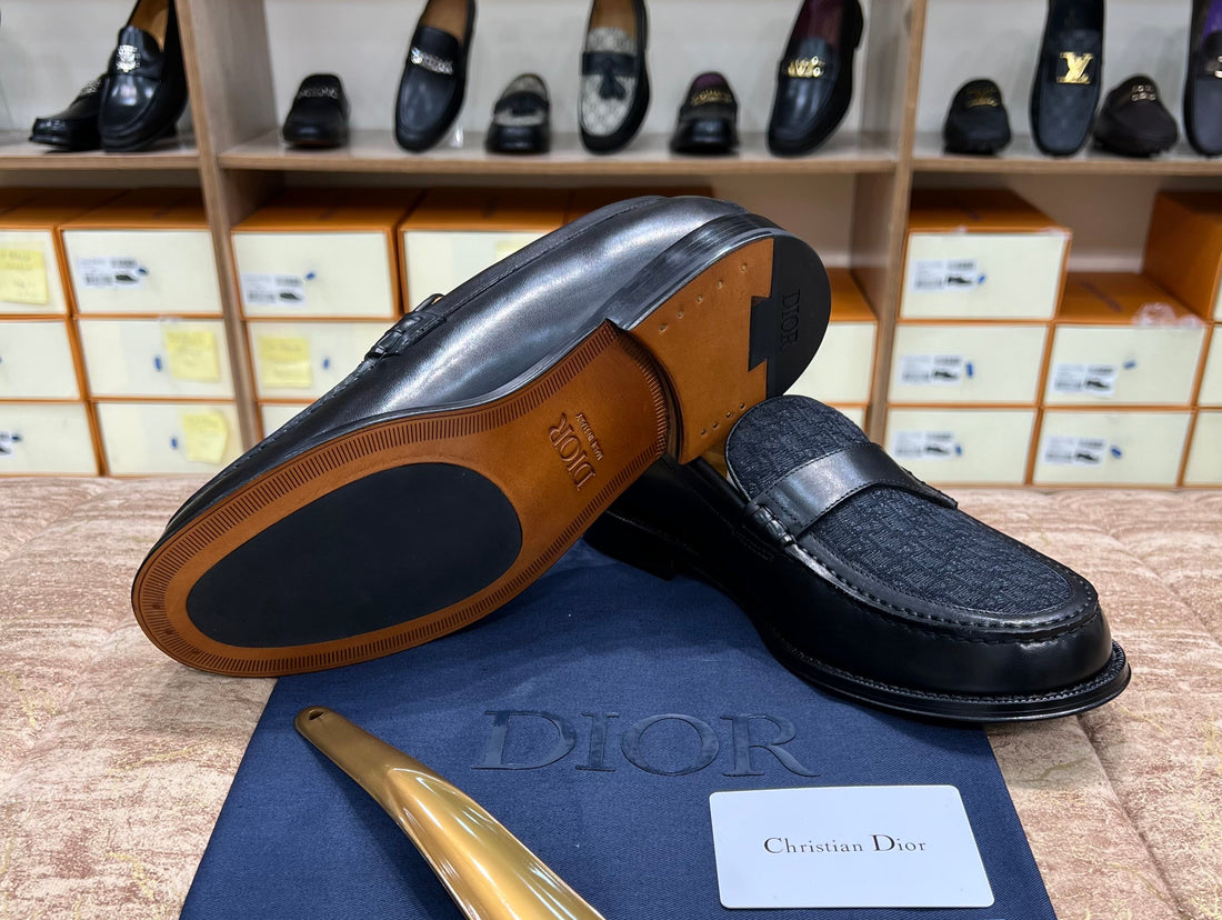 Dior Black Cloth Major Loafer
