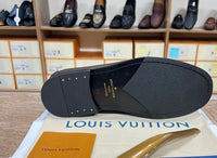Louis Vuitton New Brown Embossed Major Loafers