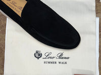 Loro Piana Summer Walk Loafer Suede - Black