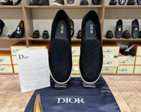 Dior Slip On Black Pattern Suede Leather