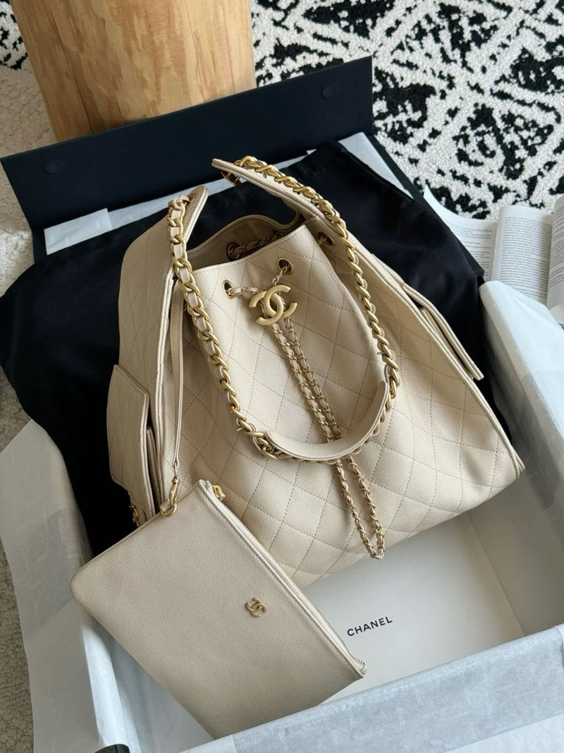 Chanel 25 Handbag Grained Calfskin