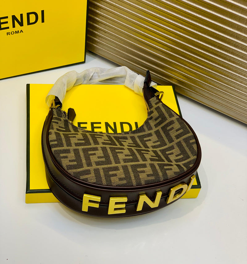 Fendi Crescent Shoulder Sling Bag
