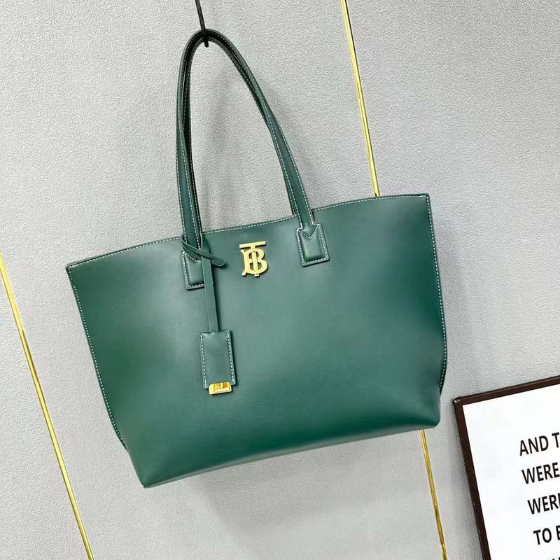 Burberry Smooth Leather TB Tote Bag