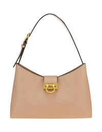 Ferragamo Leather Trifolio Shoulder Bag