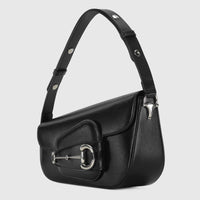 Gucci Horsebit 1955 Monogrammed Small Shoulder Bag