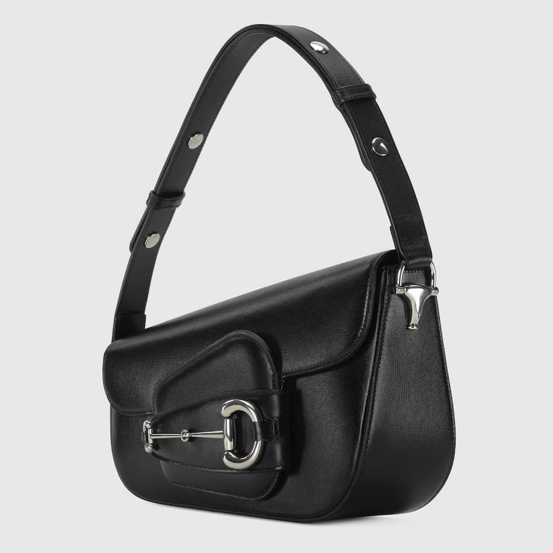 Gucci Horsebit 1955 Monogrammed Small Shoulder Bag