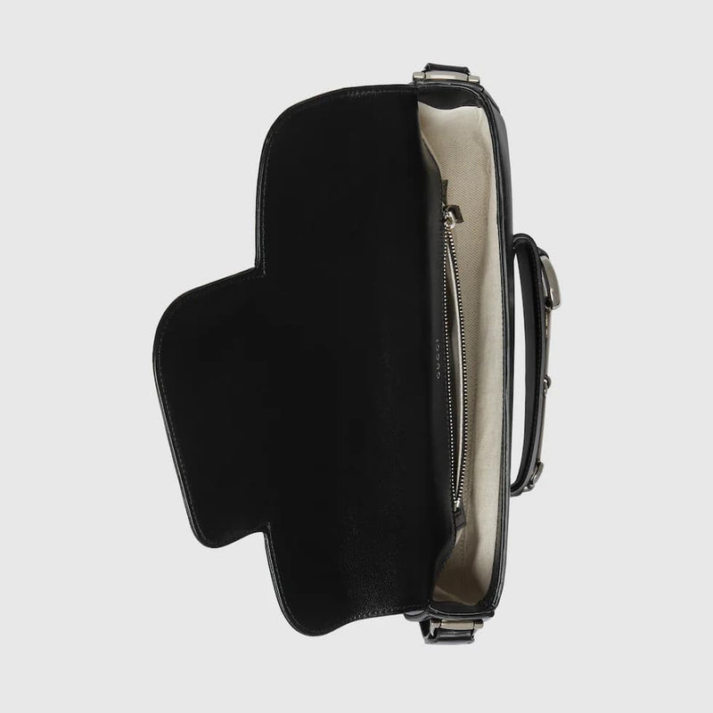 Gucci Horsebit 1955 Monogrammed Small Shoulder Bag