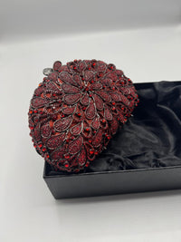 Flower Rhinestone Clutch Bag