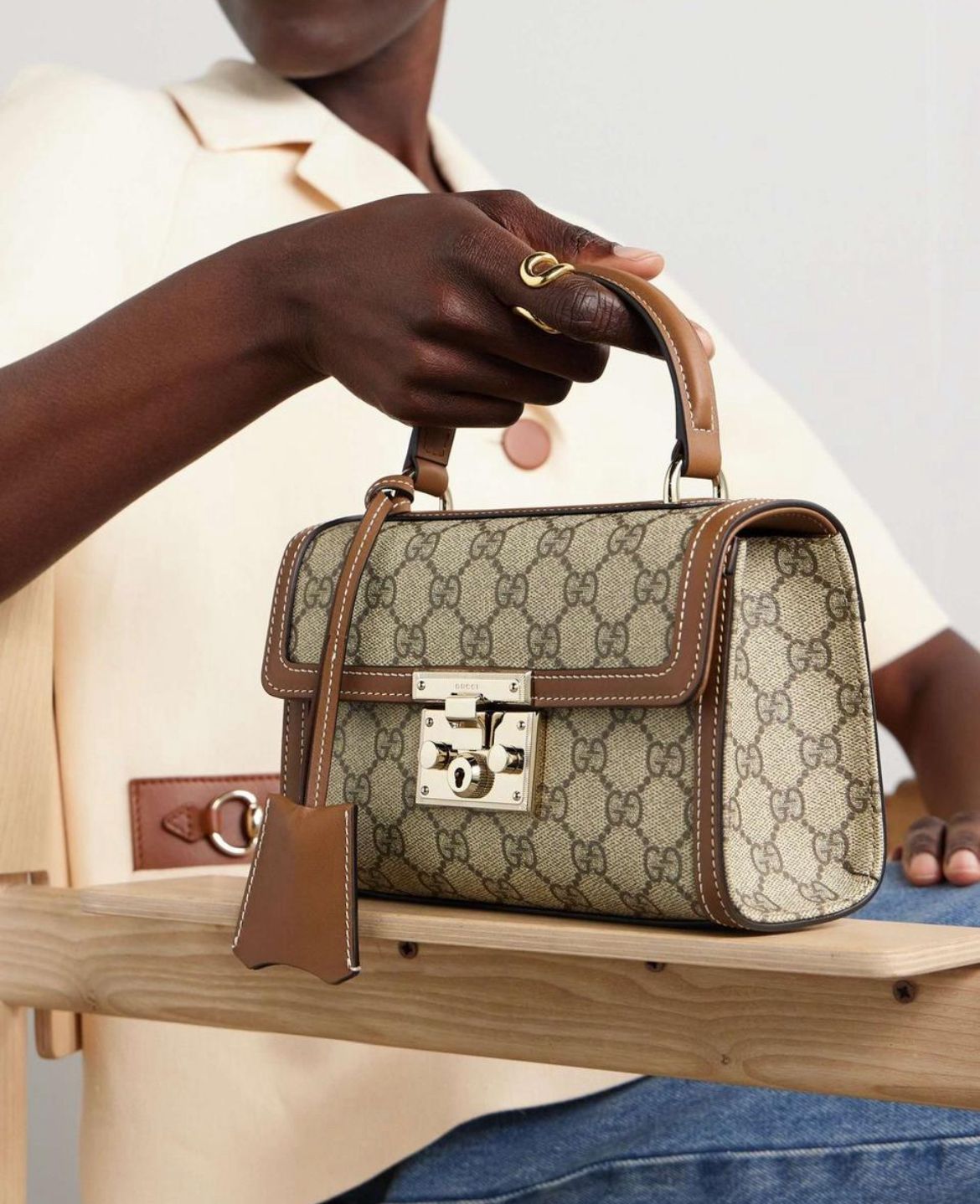 Gucci Padlock small top handle bag