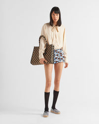 Prada – Symbole Embroidered Fabric Tote